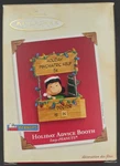 New 2003 Hallmark Lucy- Peanuts Holiday Advice Booth Keepsake Ornament. Fixed Price $25.00.