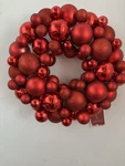 Northlight 13 Red Christmas Shatterproof Ball Wreath. Fixed Price $21.00.