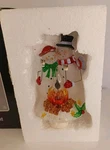 Roman Lights, Inc - Christmas Snowman Couple Campfire Night. Fixed Price $14.76.