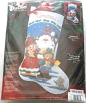 Bucilla Felt Stocking Kit 84943 Carolers 2003. Fixed Price $35.99.