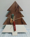 New Mud Pie Christmas Tree Cheese Cutter Serving Tray Platte W/knife. Fixed Price $29.99.