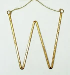 Letter Metal Monogram Holiday Ornament Wondershop Gold Initial Target Stocking. Fixed Price $6.39.