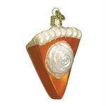 Slice Of Pumpkin Pie Glass Old World Christmas Ornament New 32019 Free Box. Fixed Price $17.98.