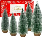 5PCS Small Christmas Trees, Bottle Brush Mini Sisal Snow Frost. Fixed Price $31.93.