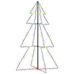 Christmas Cone Tree Artificial Xmas With Leds Lighting Vidaxl. Fixed Price $73.99.
