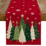 Christmas Table Runner 13X72 Inch, Xmas Trees Snowflakes Winter Holiday Decor.... Fixed Price $9.63.