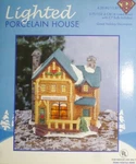 Lodge House 6" Inch Lighted Porcelain Holiday Table-top Decoration Used 2002. Fixed Price $9.99.