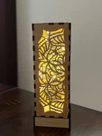 Small Wooden Led Lantern, Battery Operated Lamp, Laser Cut, Cozy Home Decor. Fixed Price $29.99.