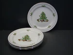 4 Tienshan Holiday Hostess Christmas Tree Dinner Plates. Fixed Price $39.99.