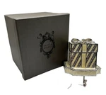 Olivia Riegel Striped White Gift Box Crystal Stocking Holder Nib. Fixed Price $259.95.