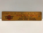 Vintage Wooden Gwg Iron Man Pants Ruler - 6". Fixed Price $32.62.