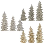 Raz Imports Silver Gold White Glittered Trees Set 3811194. Fixed Price $38.00.