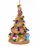 Kurt Adler Noble Gems 5" Glass Sand Christmas Tree Nautical Coastal Ornament. Fixed Price $16.88.