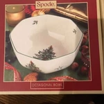 Spode Christmas Tree Octagonal 8" Bowl Brand New In Box Msrp $80. Fixed Price $26.00.