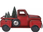Vintage Metal Red Truck W/ 3 Bottlebrush Trees By Valerie Parr Hill New H211828. Fixed Price $40.00.