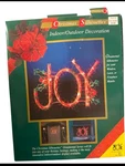1999 Impact Plastics Joy Lighted Christmas Silhouette Indoor Outdoor Decor. Fixed Price $29.75.