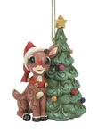 Jim Shore Rudolph Christmas Tree Ornament 3.74 Stone Resin Nib Enesco. Fixed Price $31.99.
