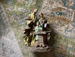 Roman Joseph's Studio Holy Family Carpenter Shop Figurine 8.5 Inch. Fixed Price $48.00.
