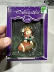 1992 Holiday Time Collectables Ornament Mouse Football Tree Decoration Christmas. Fixed Price $5.00.
