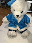 2013 Dan Dee Christmas Snowflake Teddy Bear White With Blue Robe. Fixed Price $25.00.