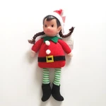 New 2023 Target Wondershop Girl Elf Vinyl Head Fabric Christmas Ornament. Fixed Price $8.50.