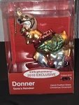 Cvs Brand Vintage Donner Reindeer Blown Glass Ornament. Fixed Price $25.00.
