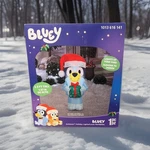 Gemmy Christmas Inflatable Bluey With Present 3.5 Ft Holiday Air Blown. Fixed Price $50.00.