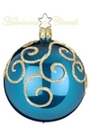 Inge-glas Ball 8CM Angelhair Night Sky Pearl 21318T008 German Glass Christmas Or. Fixed Price $24.75.