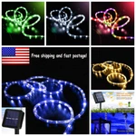 Solar Rope Lights Outdoor Tube Fairy String Waterproof Garden Patio Decor. Fixed Price $8.99.