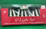 Kurt Adler 10 Light Set, Straight Line Const. Pre-tested, Lot Of 4 New. Fixed Price $26.77.