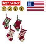 Charming 4-PACK Mini Knit Stockings For Holiday Gift Card Holders And Decor. Fixed Price $17.99.