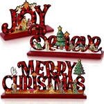 3 Pcs Christmas Table Decorations Nativity Scene Wooden Set Jesus Christian T.... Fixed Price $23.72.