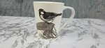 St. Nicholas Square Coffee Mug Cup Porcelain 12OZ Joy To The World Bird. Fixed Price $11.40.