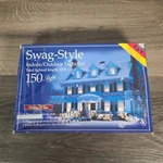 Holiday Time Swag Style Lights Ice Blue 120 V 10 Ft 150 Count Christmas. Fixed Price $13.95.