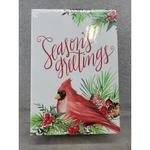 Recollections Christmas Photo Storage Box Cardinal Seasons Greetings Plaid. Fixed Price $21.98.