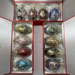 11 Joan Rivers Russian Faberge Egg Christmas Ornament Set 4 Hand Painted Box. Fixed Price $75.00.