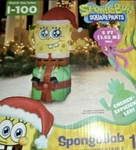 Gemmy 5' Rare Spongebob Squarepants Christmas Inflatable With Present. Fixed Price $149.00.