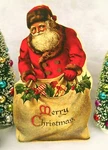 Bethany Lowe Merry Christmas Santa Dummy Board New 16 By 9.5 Inch. Fixed Price $21.99.