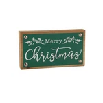 Melrose Merry Christmas Sign With Faux Leather Accent (set Of 2). Fixed Price $39.99.