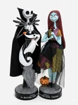 Disney Nightmare Before Christmas 12" Jack & Sally Coffin Base Statue 2PC Kcare. Fixed Price $45.95.