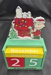Peanuts Snoopy Charlie Brown Countdown To Christmas Advent Calendar Wood Blocks. Fixed Price $16.00.