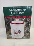 Royal Seasons Holiday Christmas Snowmen Stoneware Canister Cookie Jar Vintage. Fixed Price $23.99.
