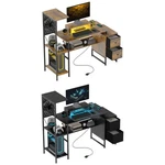 Homcom 56" Computer Desk With Led Lights, Pc Monitor Stand. Fixed Price $75.99.