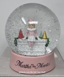 Martha Stewart Snow Globe Christmas On The Mantel Holiday Living Decor. Fixed Price $27.99.