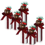6 Pcs Christmas Table Decoration Wooden Gifts Centerpiece Wit.... Fixed Price $23.61.