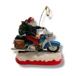 Santas Best Biker Motorcycle Musical Ornament Light Rockin Down Highway. Fixed Price $24.00.
