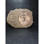 Bradford Exchange The Wilderness Path Wall Plaque, Trail Of Wolf Collection. Fixed Price $30.00.