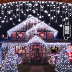 1620 Led Christmas Outdoor Lights With 360 Drops, 164FT Hanging Curtain Light.... Fixed Price $203.09.