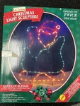 Vtg 1994 Mr. Christmas Sleigh Light Sculpture 52X33 Indoor Outdoor Holiday. Fixed Price $50.00.