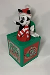 Gemmy Disney Mickey Mouse Santa Christmas Jack-in-the-box. Fixed Price $16.99.